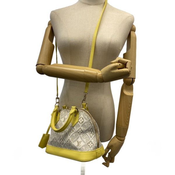 z0004119 9 LOUIS VUITTON Alma BB Shoulder Bag Since 1854 Jacquard Yellow