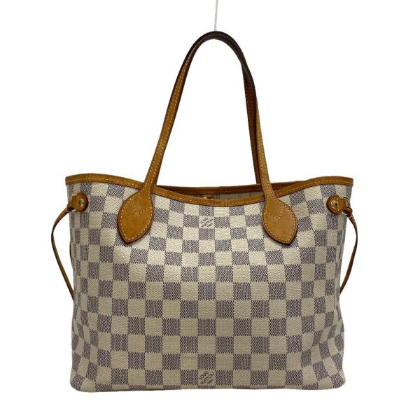 z0004131 1 LOUIS VUITTON N51110 Neverfull PM Damier Shoulder Bag Azure