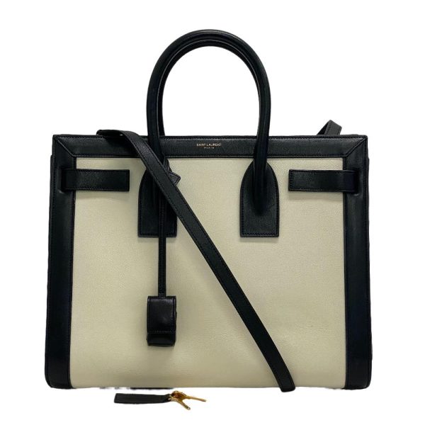 z0004207 1 SAINT LAURENT PARIS Sac de Jour 2WAY Shoulder Bag White