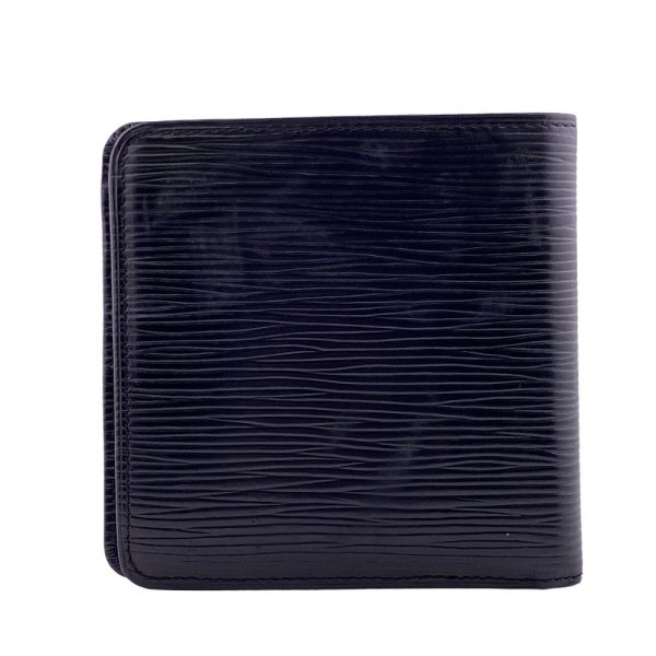 z0004234 1 LOUIS VUITTON M63542 Portobiert Credimonet Epi Bifold Wallet Black