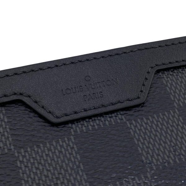 z0004248 7 LOUIS VUITTON N60354 Utility Coin Card Folder Damier Graphite Black