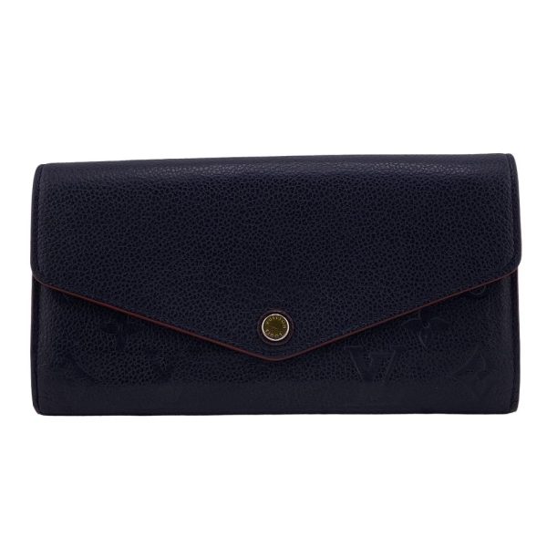 z0004254 1 LOUIS VUITTON M62125 Portefeuille Sarah Empreinte Long Wallet Blue