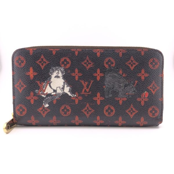 z0004318 2 LOUIS VUITTON M63875 Catgram Long Wallet Brown