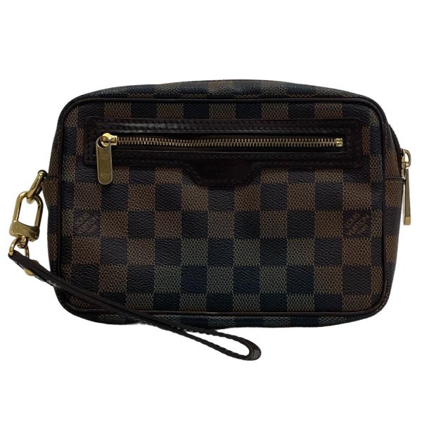 z0004590 1 LOUIS VUITTON N61739 Pochette Bier Macau Pouch Damier Ebene Clutch