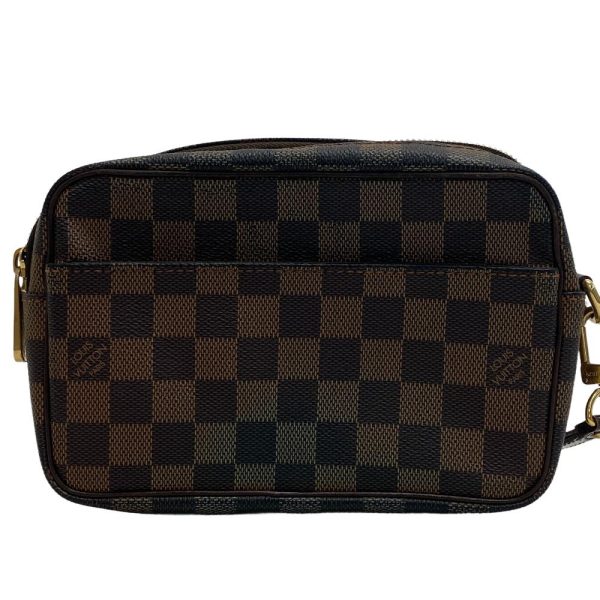 z0004590 2 LOUIS VUITTON N61739 Pochette Bier Macau Pouch Damier Ebene Clutch