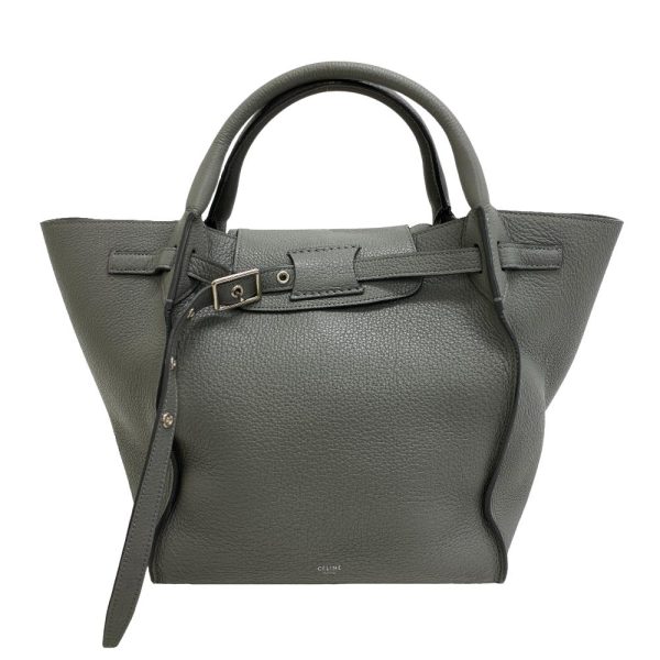 z0004813 1 CELINE Big Bag Small 2WAY Shoulder Bag Handbag Gray