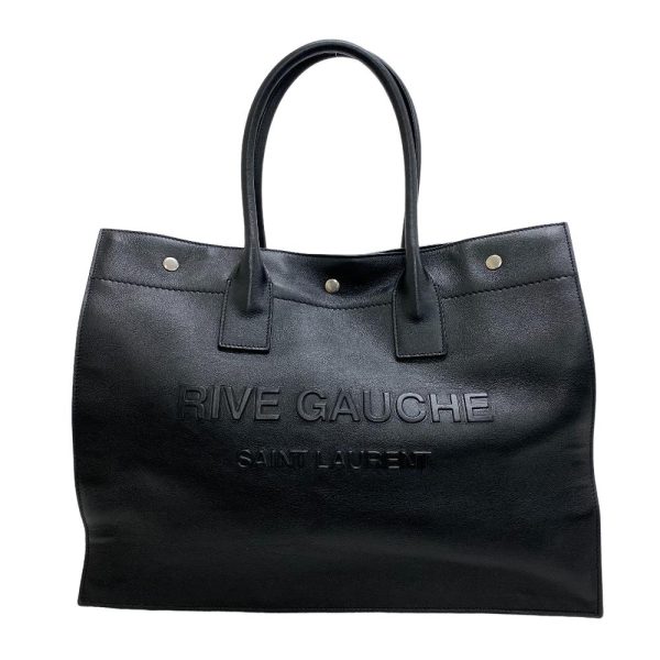 z0004878 1 SAINT LAURENT 686266 Rive Gauche Tote Bag Handbag Black