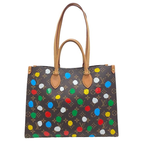 z0004944 1 LOUIS VUITTON On the Go MM Yayoi Kusama Brown