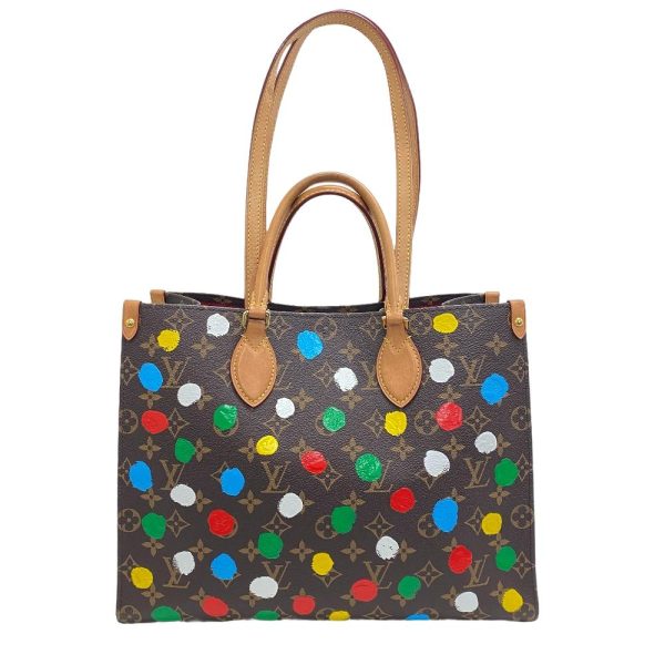 z0004944 2 LOUIS VUITTON On the Go MM Yayoi Kusama Brown