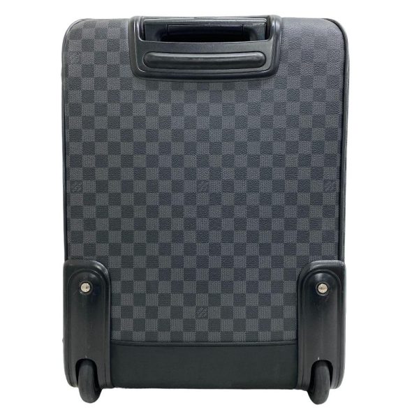 z0005010 2 LOUIS VUITTON Pegas 45 Carry Case Damier Graphite Suitcase Black