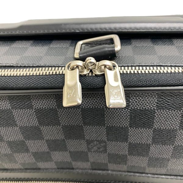 z0005010 4 LOUIS VUITTON Pegas 45 Carry Case Damier Graphite Suitcase Black