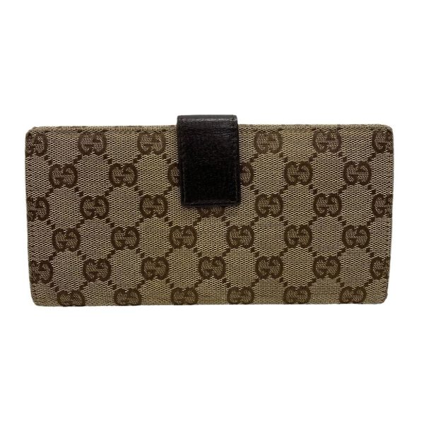 z0005027 2 GUCCI 120931 W hook GG pattern long wallet brown