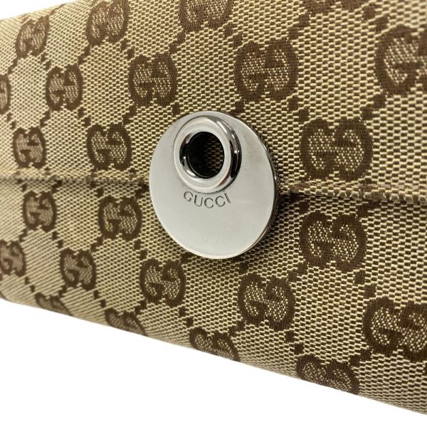 z0005027 7 GUCCI 120931 W hook GG pattern long wallet brown