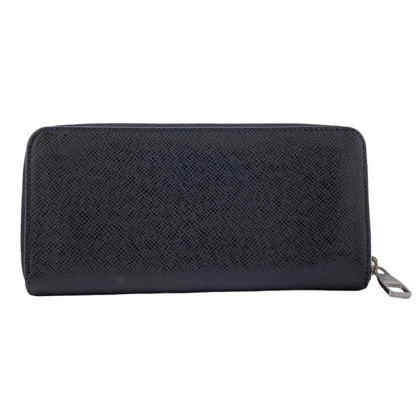 z0005131 2 LOUIS VUITTON M30503 Zippy Round Zipper Taiga Long Wallet Black