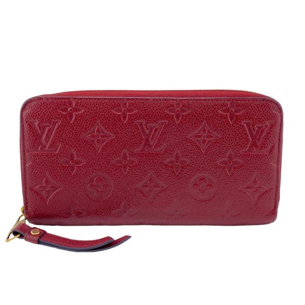 z0005139 1 LOUIS VUITTON M62214 Zippy Wallet Empreinte Wallet Wine Red