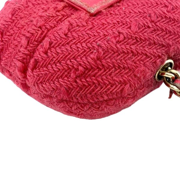 z0005178 5 CHANEL Tweed Earphone Case AirPods CocoMark Pink