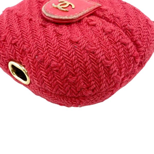 z0005178 6 CHANEL Tweed Earphone Case AirPods CocoMark Pink