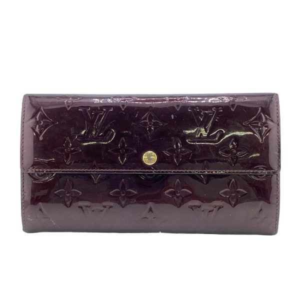 z0005323 1 LOUIS VUITTON Portefeuille Sarah Monogram Vernis Long Wallet Amarant