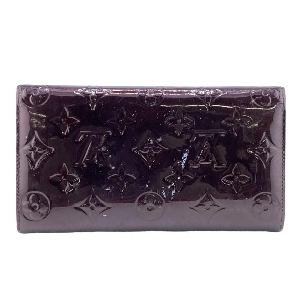 z0005323 2 LOUIS VUITTON Portefeuille Sarah Monogram Vernis Long Wallet Amarant