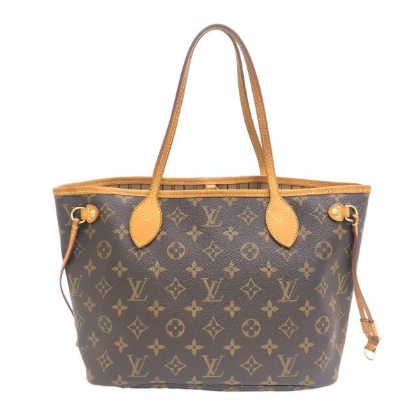 z0005336 1 LOUIS VUITTON M40155 Neverfull PM Monogram Tote Bag Brown