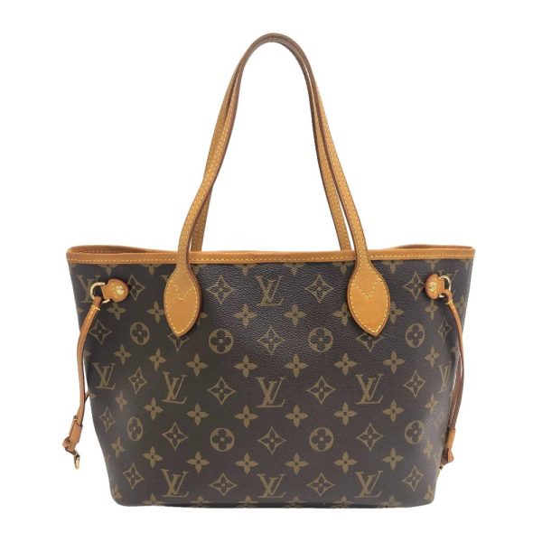 z0005336 2 LOUIS VUITTON M40155 Neverfull PM Monogram Tote Bag Brown