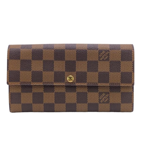 z0005343 1 LOUIS VUITTON N61734 Portefeuille Sara Damier Wallet Brown