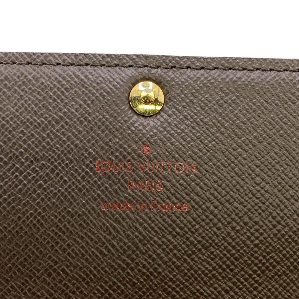 z0005343 7 LOUIS VUITTON N61734 Portefeuille Sara Damier Wallet Brown