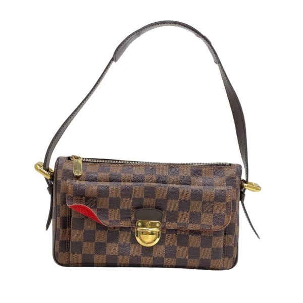 z0005352 1 LOUIS VUITTON Ravello GM Damier Shoulder Bag Brown