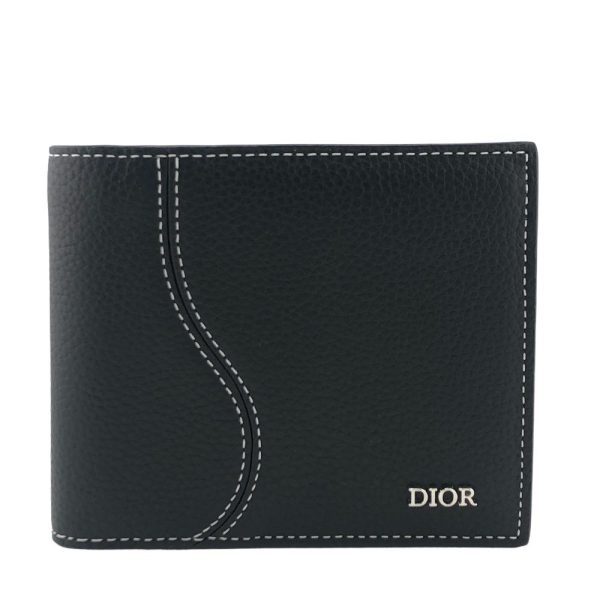 z0005360 1 Dior Saddle Bifold Wallet Black