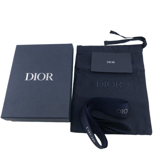 z0005360 12 Dior Saddle Bifold Wallet Black