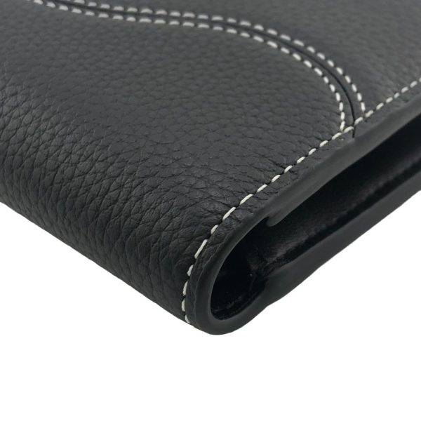 z0005360 6 Dior Saddle Bifold Wallet Black