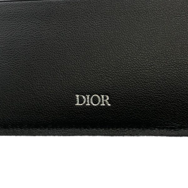 z0005360 8 Dior Saddle Bifold Wallet Black