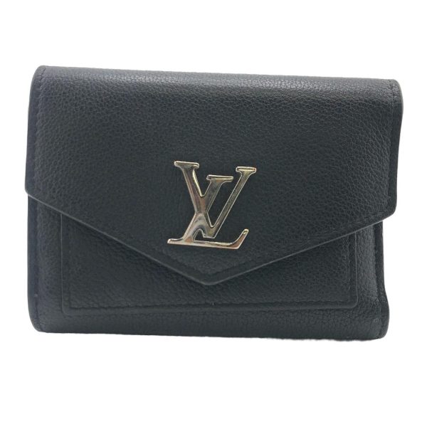 z0005373 1 LOUIS VUITTON M62947 Portefeuille My Lock Me Taurillon Wallet Black