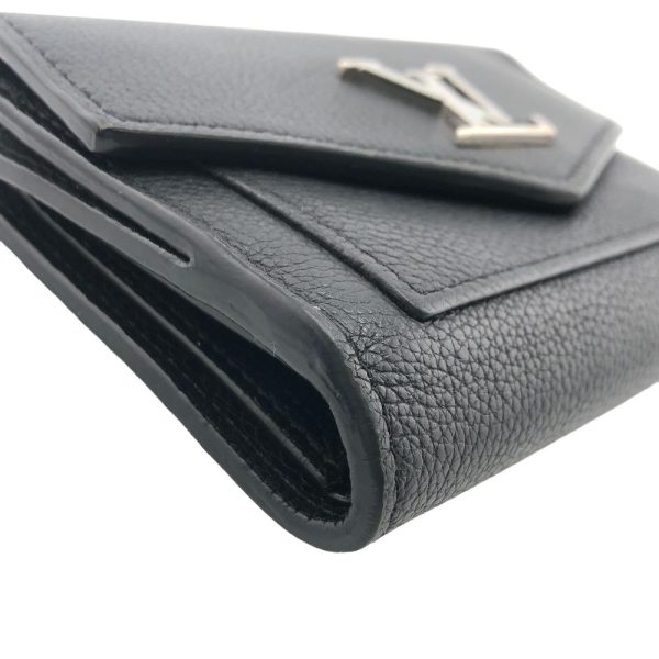 z0005373 4 LOUIS VUITTON M62947 Portefeuille My Lock Me Taurillon Wallet Black