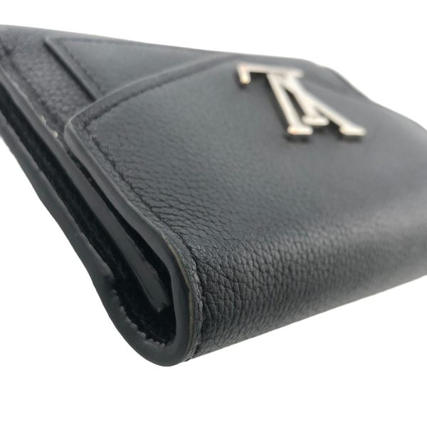 z0005373 6 LOUIS VUITTON M62947 Portefeuille My Lock Me Taurillon Wallet Black