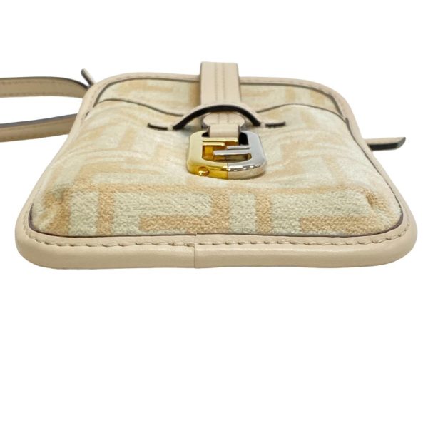 z0005378 8 FENDI Orlock Mobile Case Shoulder Bag Beige