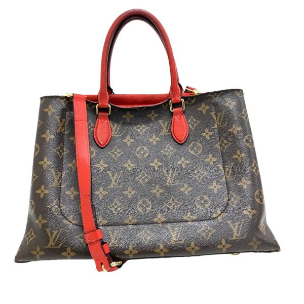 z0005394 2 LOUIS VUITTON Flower Tote Shoulder Bag Monogram Brown