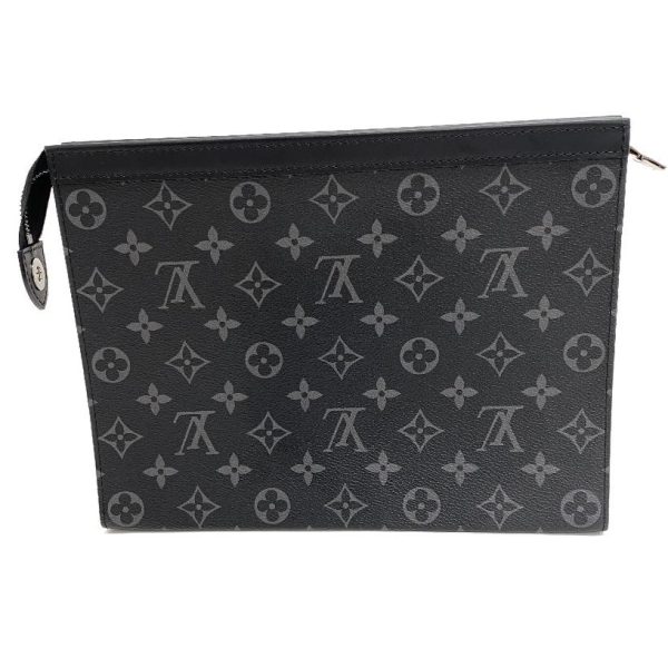 z0005396 1 LOUIS VUITTON M61692 Pochette Voyage MM Eclipse Bag Black