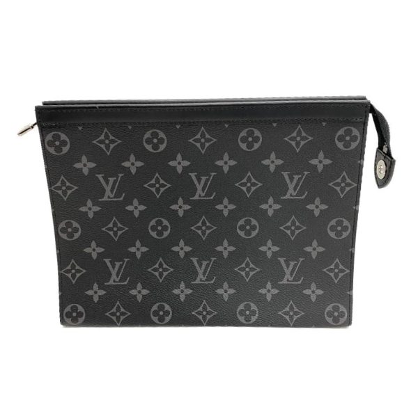 z0005396 2 LOUIS VUITTON M61692 Pochette Voyage MM Eclipse Bag Black