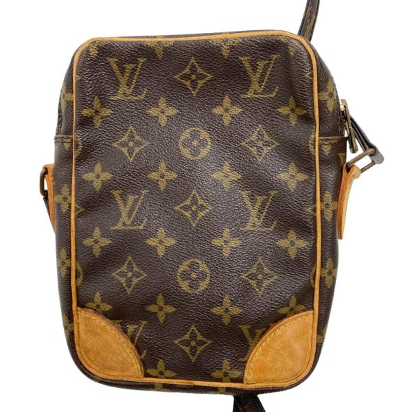 z0005552 2 LOUIS VUITTON M45266 Danube Monogram Shoulder Bag Brown