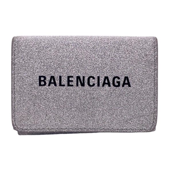 z0005571 1 BALENCIAGA Everyday 551921 Trifold Wallet Silver