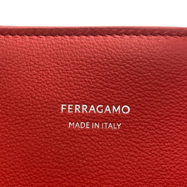 z0005620 8 Salvatore Ferragamo 2WAY Shoulder Bag Tote Bag Red