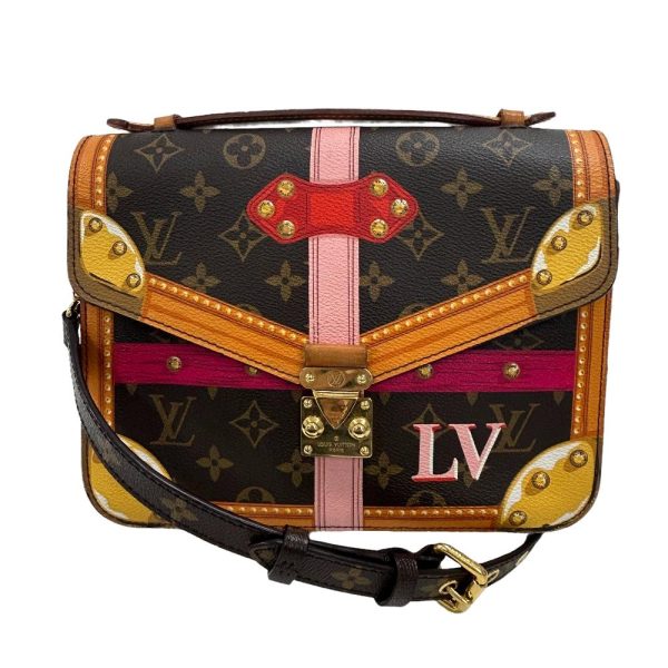 z0005624 1 LOUIS VUITTON Summer Trunk Pochette Metis Shoulder Bag Brown