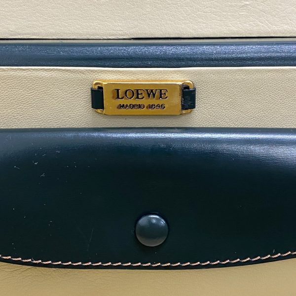 z0005788 12 LOEWE Vanity Bag Logo Shoulder Bag Dark Green