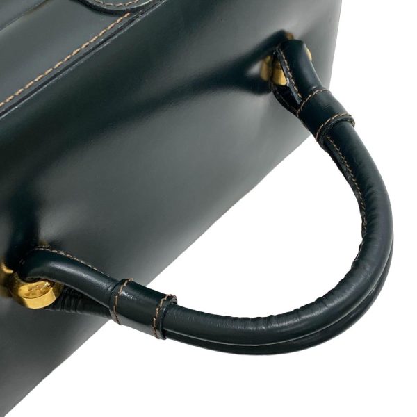 z0005788 9 LOEWE Vanity Bag Logo Shoulder Bag Dark Green