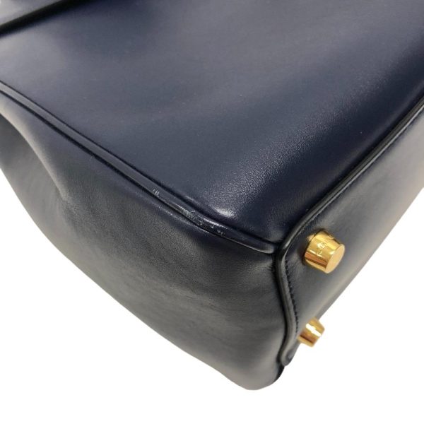 z0005807 5 CELINE 2WAY Handbag Shoulder Bag Navy