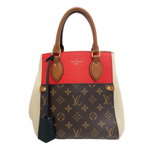 z0005838 1 LOUIS VUITTON Fold Tote PM Monogram Red