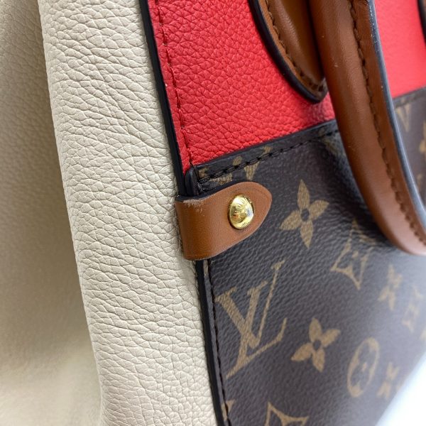 z0005838 5 LOUIS VUITTON Fold Tote PM Monogram Red