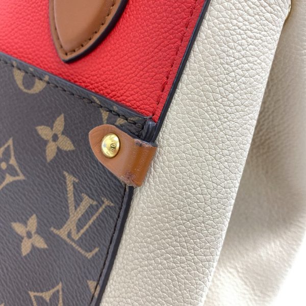 z0005838 7 LOUIS VUITTON Fold Tote PM Monogram Red