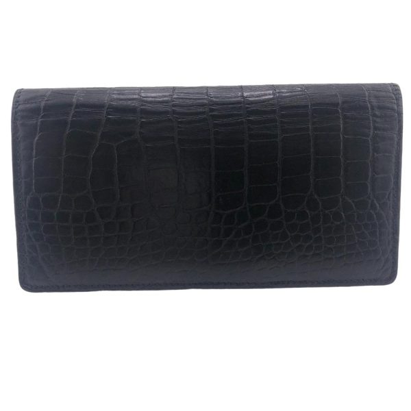 z0005853 1 LOUIS VUITTON N91555 Portefeuille Blazer Croc Long Wallet Black